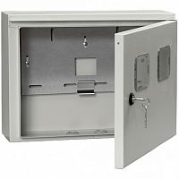 Распределительный шкаф ЩУ, 2 мод., IP54, навесной, сталь, серая дверь, с клеммами |  код. MKM51-N-02-54 |  IEK